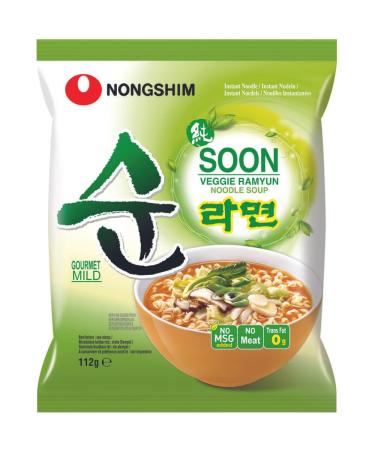 Nongshim Soon Veggie Ramyun (Noodle Soup) 112g