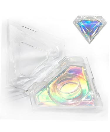 NOLITOY Eyelash Storage Box - 6 Pcs Lash Tray Organizer for False Eyelashes | Crystal Plastic Lash Case | Perfect Eyelash Holder 8.3x8.3CM - Buy Online on SooperMarket.com
