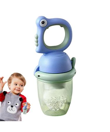Bexdug Fresh Food Dispenser for Babies | Ultraicide Silicone Baby Food Pacifier - Safe & Healthy Nibble Feed for Toddlers & Newborns - Blue - Buy Online on SooperMarket.com