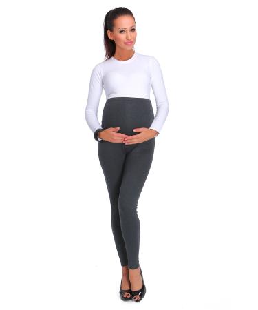 SOFTSAIL Womens Maternity Leggings Thick Cotton Pregnancy Fleece Pants PREG28 20 Graphite