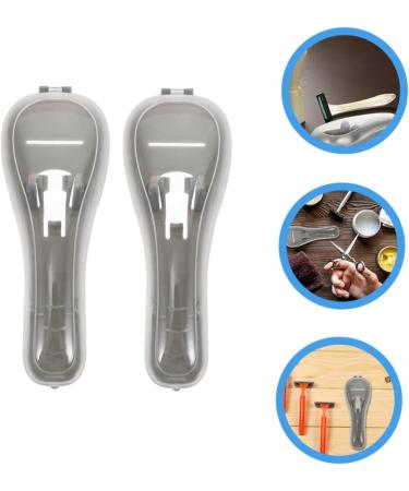 Beavorty 2 STK Razor Storage Box | Travel Razor Container & Sortable Bag | Universal Blade & Nail Clipper Organizer for Suitcase - Buy Online on SooperMarket.com