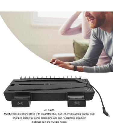 Game Controller RGB Cooling Base & Dual Charging Station - Efficient Cooling Stand for Gaming Consoles (Black) | Shop Internationally - Buy Online on SooperMarket.com