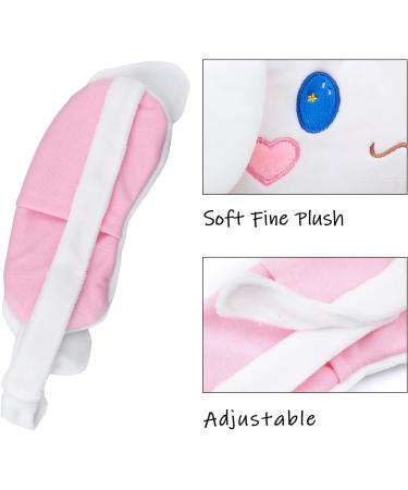 Cartoon Plush Sleep Eye Mask - 100% Blackout Night Blindfold for Women (White) - Buy Online on SooperMarket.com