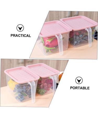 LABRIMP Food Containers 4pcs Box Refrigerator Crisper Refrigerator Containers Vegetable Container Food Household re-usable - Buy Online on SooperMarket.com