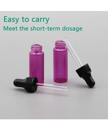 Rowiz Small Dropper Bottles - 30 Pack for Essential Oils Lotions Perfumes | Glass Eye Droppers & Black Caps - Perfect for Samples & Travel - Buy Online on SooperMarket.com
