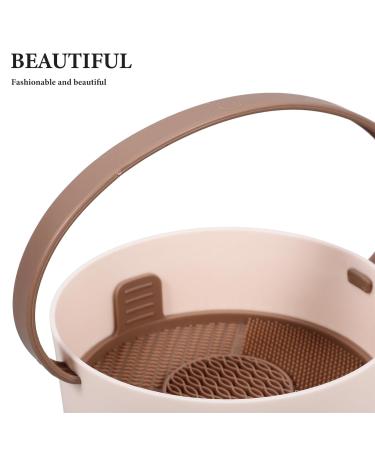 NOLITOY 3-in-1 Makeup Brush Cleaner Mat & Bowl - Silicone Organizer for Easy Cleaning & Air Drying Cosmetic Brushes - Buy Online on SooperMarket.com