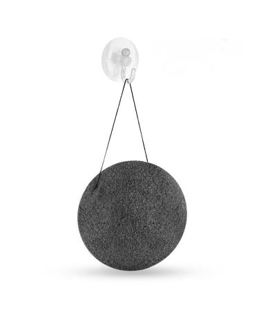 Konjac Facial Sponge Set - 100% Natural Great for Sensitive Oily & Acne Prone Skin -Best Beauty Facial Scrub for gentle deep cleaning & exfoliation (2 Charcoal Sponges Included!)
