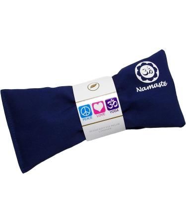 Happy Wraps Namaste Lavender Yoga Eye Pillows - Set of 4 - Navy Cotton | Hot Cold Aromatherapy for Stress Relief, Meditation, Spa, Relaxation - Great Gifts - Buy Online on SooperMarket.com