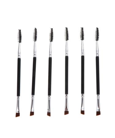 6pcs Eyebrow Brush Mascara Brush Eyebrow Shaper Eyebrow Spoolie Brush Eyelash Grooming Tool Angled Eyebrow Brush Eyebrow Brush with Spoolie Eyebrow Comb Double Sided Eye Brush Miss