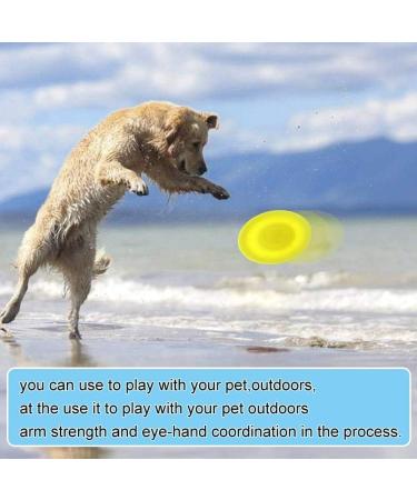 Juhonnz Mini Frisbee 6 Pack - Colorful Silicone Flying Discs for Kids Adults & Dogs - Flies Over 60 Meters | Perfect for Outdoor Games - Buy Online on SooperMarket.com