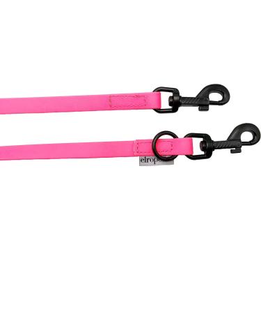 Biothane Dogeline Adjustable Leash for Small & Large Dogs - 2m 2.40m 2.80m 3.50m 5m - Neon Pink 16mm - Buy Online on SooperMarket.com
