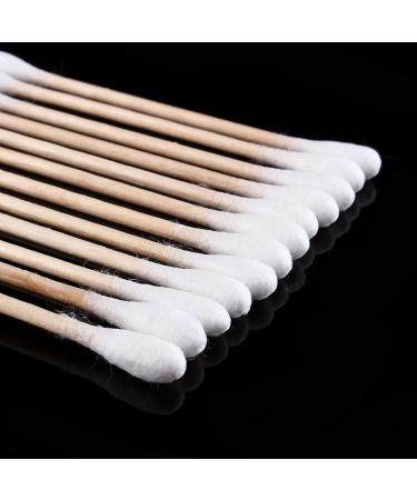 High-Quality Wooden Cotton Swabs - 80 Pack Double Headed for Makeup Ear Cleaning & More - Buy Online on SooperMarket.com