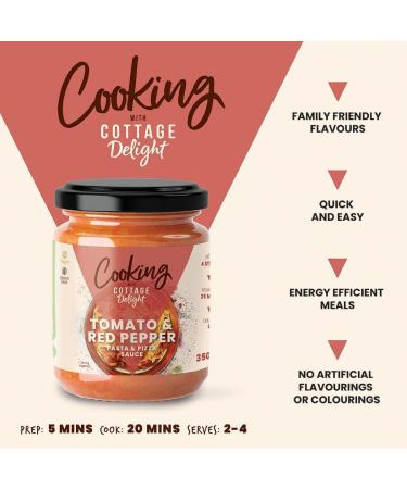 Cottage Delight - Tomato and Red Pepper Pasta and Pizza Sauce 350g - Buy Online on SooperMarket.com