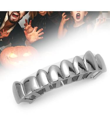 18K Gold Lower Teeth Hip Hop Grills - Halloween Festival Decoration Accessory for Men & Women (Black) - Buy Online on SooperMarket.com