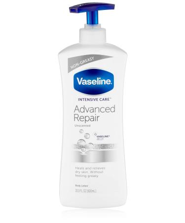 Vaseline Intensive Care Body Lotion  Advanced Repair Unscented  20.3 oz Advanced Repair 20.3 Fl Oz (Pack of 1)