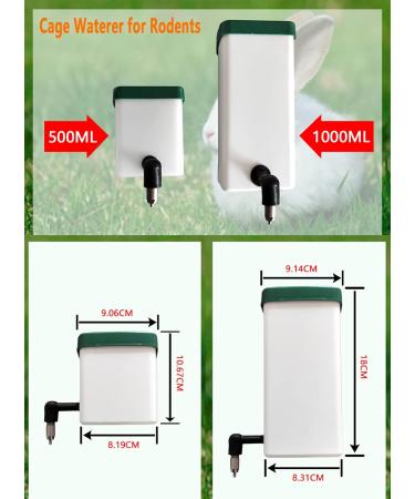 VandanCoop 500ml Automatic Rabbit Water Bottle - Non Drip Hanging Water Feeder for Small Animals - Buy Online on SooperMarket.com
