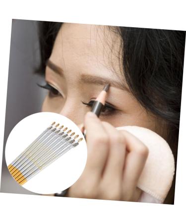 Mikinona 10pcs Pencil Sharpener Eyebrow Pencil Smooth Eyeliner Pencil Eye Shadow Pencils 2 in 1 Eyebrow Brush - Buy Online on SooperMarket.com