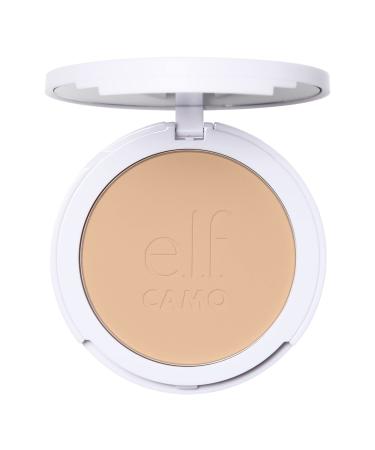 e.l.f. Camo Powder Foundation, Lightweight, Primer-Infused Buildable & Long-Lasting Medium-to-Full Coverage Foundation, Light 210 N Light 210 N 0.28 Ounce (Pack of 1)