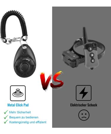 Diyife 4-Piece Multi-Color Clicker Set for Dog Training Clicker with Large Button & Hand Loop for Dogs Cats Horses (Cyan Blue Black White) - International Shipping Available - Buy Online on SooperMarket.com