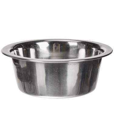 Croci DOS - Stainless steel dog bowl capacity 0 5L hygienic and durable container for food and water dishwasher safe diameter 13cm silver 13 cm 0.50 Litre