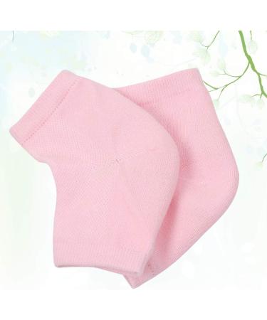 Minkissy Heel Socks - Silicone Gel Spa Socks for Cracked Heels & Dry Feet Repair | Moisturizing Cuff Support - Buy Online on SooperMarket.com