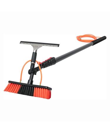 Window Cleaning Kit Professional Window Cleaning Equipment Extendable Window Cleaning Pole and Squeegee Cleaner/10.8 M 35cm Brush Head 5M/17FT