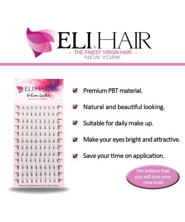4D Premade Volume Eyelash Extensions - Mix Length 8-14mm Russian Cluster Individual Eyelashes C Curl | Shop Internationally - Buy Online on SooperMarket.com