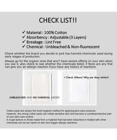 Varuza Premium Unbleached 100% Cotton Pads for Face Toner - Lint Free Triple Layers for Toner, Mask, Nail & Makeup Removal - 300 Count Pack - 1.96 x 2.55 In - Buy Online on SooperMarket.com