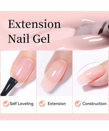Builder Gel for Nails Red Thermal Extension Nail Gel UV/LED Nail Base Solid Building Gel for Nail Extension & Modeling Strengthening Nail Art Decoration - Buy Online on SooperMarket.com