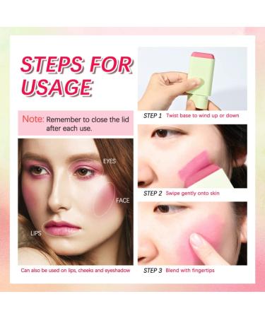 Ofanyia Cream Blush Stick - Multi-Use Lip and Cheek Tint - Velvet Matte Texture - Cruelty Free - (02# Hot Red) - Buy Online on SooperMarket.com