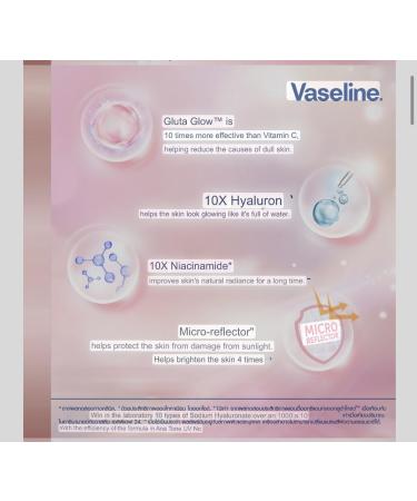 Vaseline Healthy Bright Gluta Hya Body UV Lotion 170ml - Niacinamide Tone Up for Clear Moisturized Skin - 4X Glow & Hydration - Shop Internationally - Buy Online on SooperMarket.com