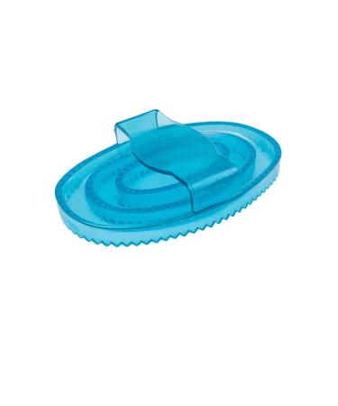 Roma Brights Rubber Curry Comb Aqua