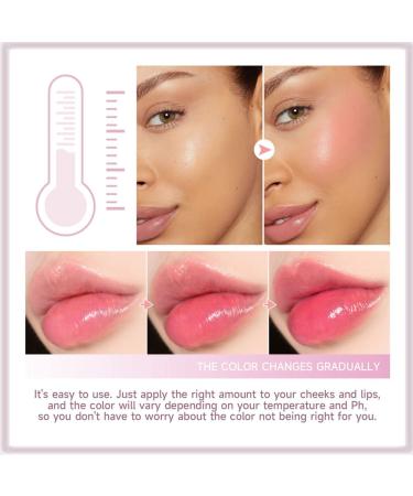 Magic Color Changing Cream for Cheek & Lip - Moisturizing Blush & Lip Gloss - Multi Use Cream Liquid Blush Face Lips Cosmetic (Transparent Clear) - Buy Online on SooperMarket.com