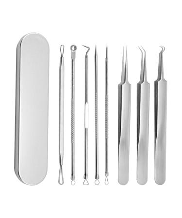 Acne -pin -set 8 -Part Schwarzkopf -Clip -Clip -Clip -Beautiful needle -Clip -Set stainless steel for beauty salon household (1 Pack) silver silver