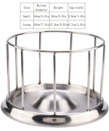 Stainless Steel Tortoise Feeder Food and Water Dish Feeding Bowl Turtle Food Dispenser(Big) - Buy Online on SooperMarket.com