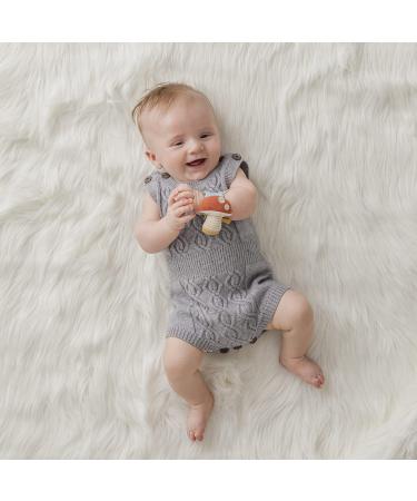 Itzy Ritzy Wrist Rattle - Soft Cotton Baby Wrist Rattle with Gentle Sound - Mushroom Design - Buy Online on SooperMarket.com