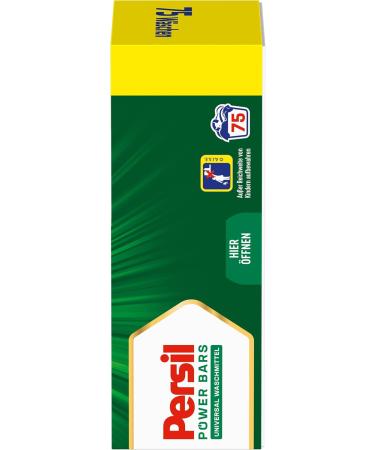 Persil Power Bars Universal Detergent (75 Wash Loads) - Eco-Friendly Pre-Dose Full Detergent for Pure Hygienic Laundry Care - Buy Online on SooperMarket.com