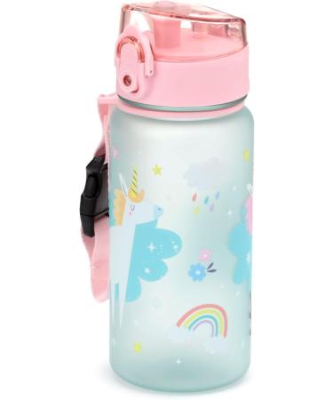 Puckator Shatterproof Drinking Bottle for Kids - 350ml Magical Unicorn with Snap Cap - International Shipping Available - Buy Online on SooperMarket.com
