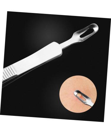 FOYTOKI 9 Pcs Clip Comedone Pimple Extractor Blackhead Tweezers Tool Blackheads Silver Stainless Steel - Buy Online on SooperMarket.com