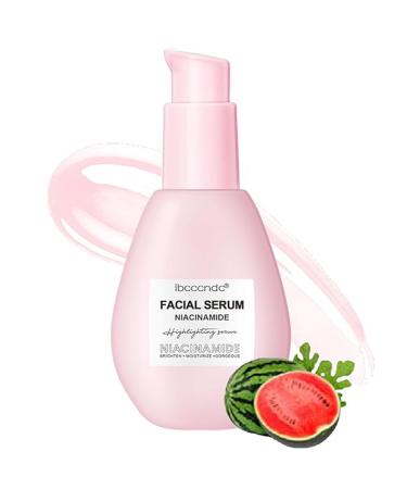 Piwine Brightening Serum for Face Watermelon Serum Hydrating Glow DEW with Hyaluronic Acid Moringa Oil + Vitamin E for Brightening Smoothing Dry Skin Dark Spots Facial Serum (60ml)
