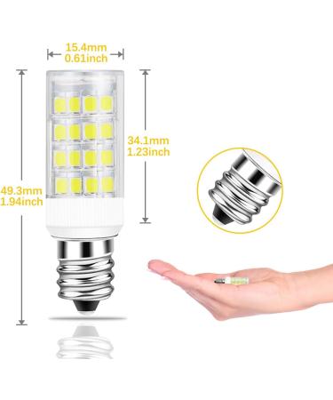 2Pack 4W LED Replacement Light Bulbs for Cosmetic Vanity Makeup Mirror | Daylight White 20W Mirror Replacement Bulbs - Single/Double Sided Magnification - Buy Online on SooperMarket.com