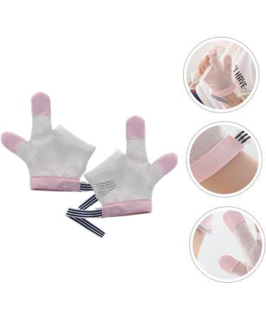 Kisangel 5 Pairs Infant Anti-Scratch Thumb Mesh Mittens - Breathable No Eating Gloves for Baby - 12.5X7CMx5pcs - Buy Online on SooperMarket.com