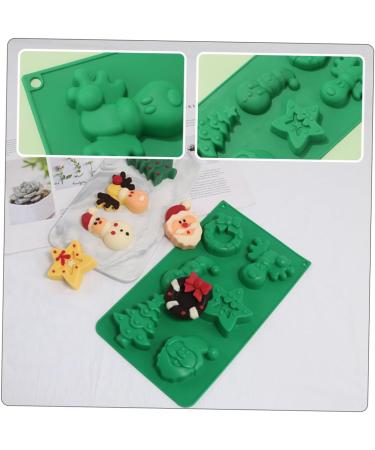 Abaodam 2pcs Christmas Cake Mold Silicone Chocolate Molds Mini Marshmallows for Hot Chocolate DIY Cake Mold - Buy Online on SooperMarket.com