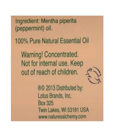 Buy Nature's Alchemy Peppermint Essential Oil 2 fl oz - Pure & Refreshing - Fast International Shipping - Buy Online on SooperMarket.com