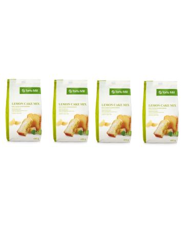 4x 450g PREMIUM QUALITY LEMON CAKE MIX EASY TO USE FROM TARTU MILL 1.8kg | Just add Water or Milk