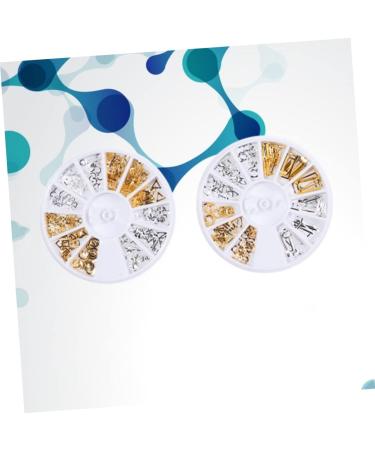 minkissy 4 Boxes Manicure Accessories Rhinestone for Nails Nail Jewelry Palette The Circle 3d - Buy Online on SooperMarket.com