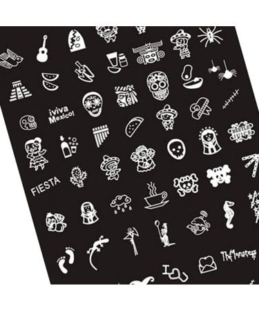 Shop Nail Art Plates & Stamping Templates | Geometric & Skull Patterns | International Shipping - Buy Online on SooperMarket.com