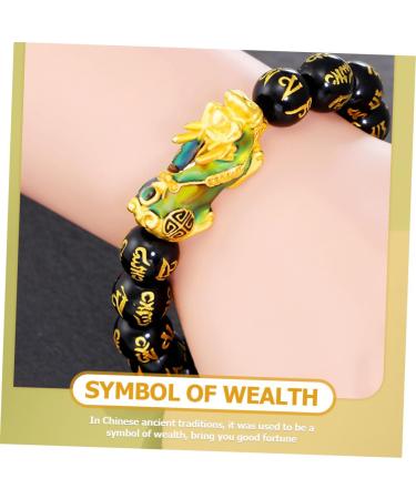 FRCOLOR 2pcs Bracelet Blue Bracelet Buddha Bracelets Pi Yao Bracelet Feng Shui Bracelet Pulseras De Proteccion y Buena Suerte Dragon Bracelet Man Bracelet Beaded Display Alloy Male 21x3CMx3pcs As Shownx3pcs - Buy Online on SooperMarket.com