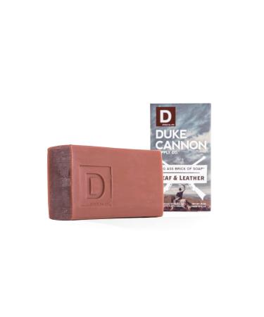 Duke Cannon Supply Co. Big Ass Brick of Soap Bar for Men - Leaf + Leather (Amber & Woodsy Scent) 3 Pack, 10 oz Bars - Paraben-Free Masculine Scents for All Skin Types - Buy Online on SooperMarket.com
