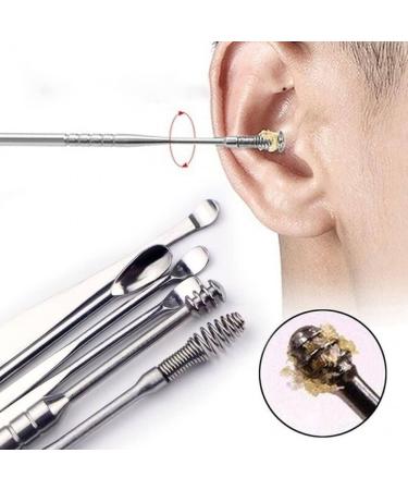 Stainless Steel Earwax Remover Kit - 7 Piece Set for Ear Cleaning and Wax Removal - Buy Online on SooperMarket.com
